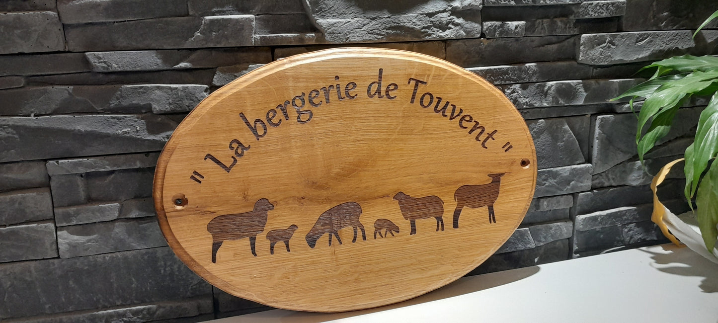 Plaques en chêne