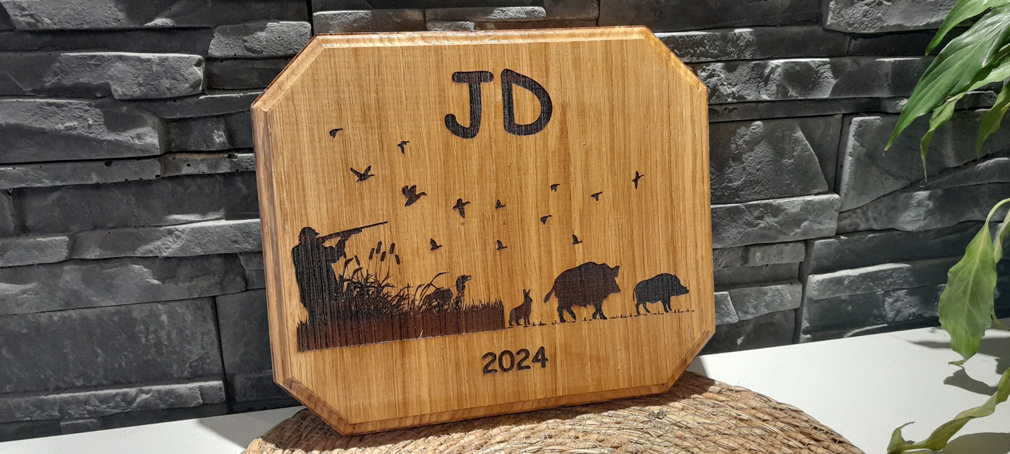 Plaques en chêne