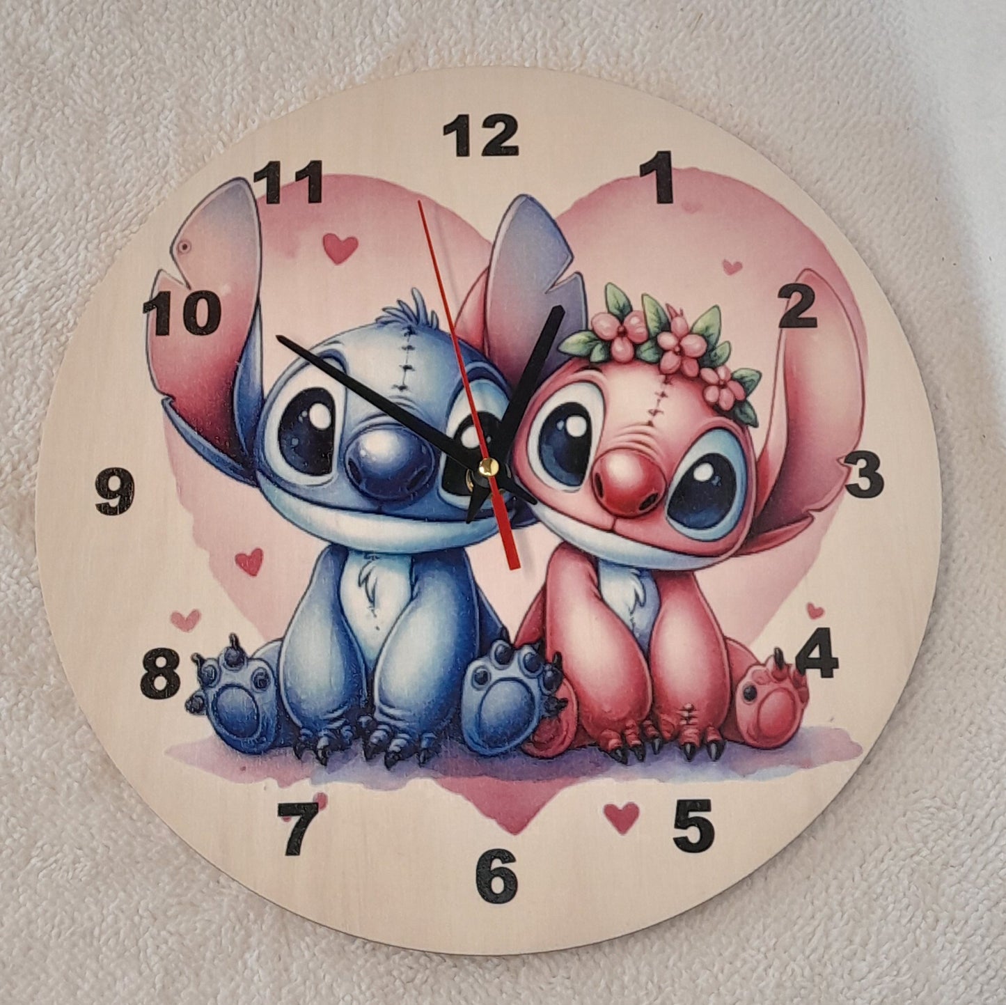 Horloge murale personnalisée – Photo sur bois
