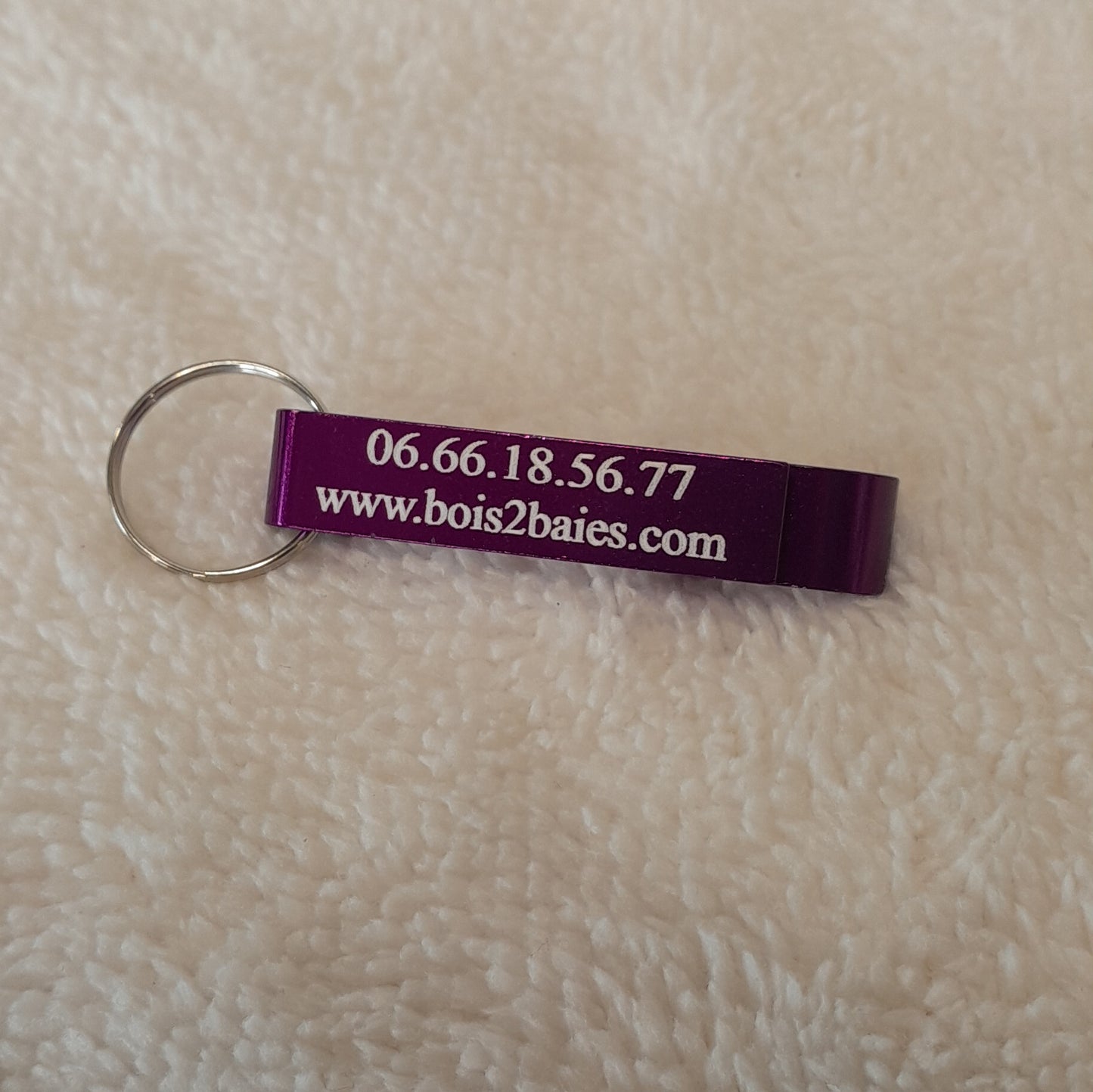 Porte-clés décapsuleur personnalisable