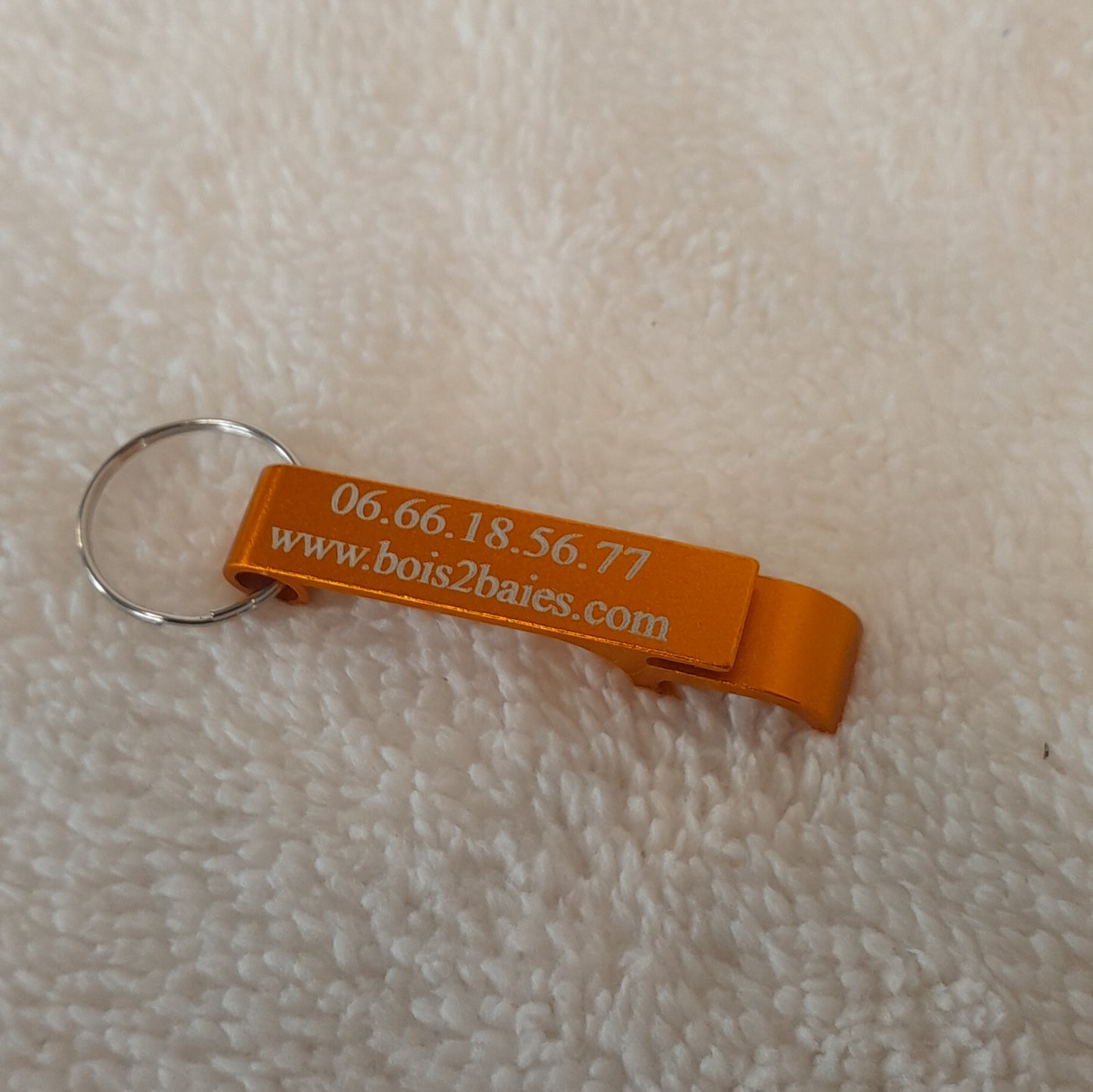 Porte-clés décapsuleur personnalisable