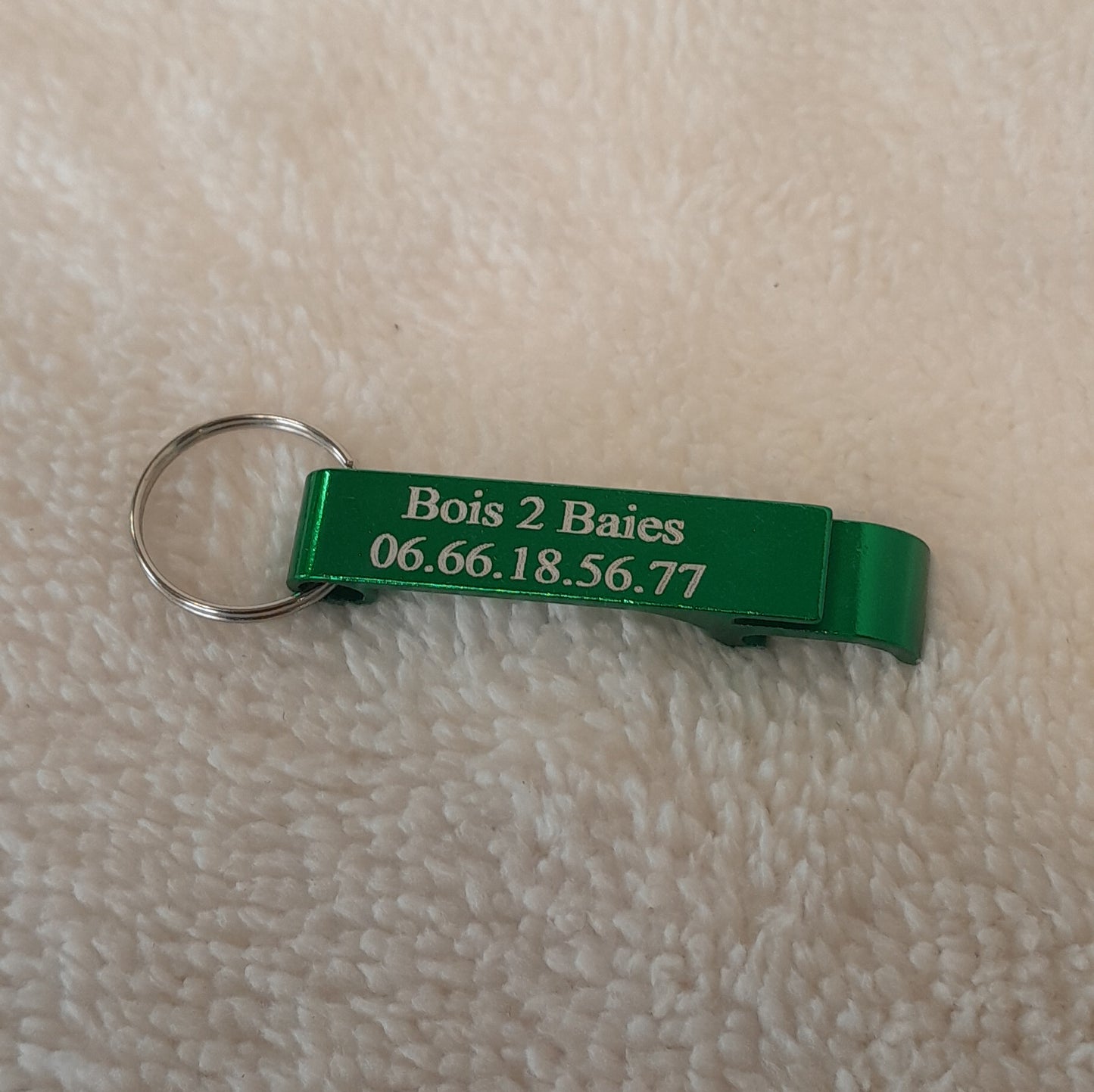 Porte-clés décapsuleur personnalisable