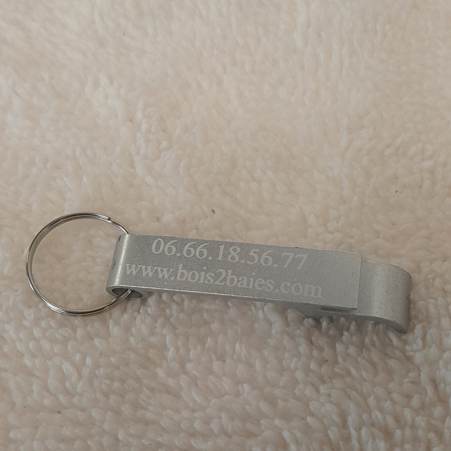 Porte-clés décapsuleur personnalisable
