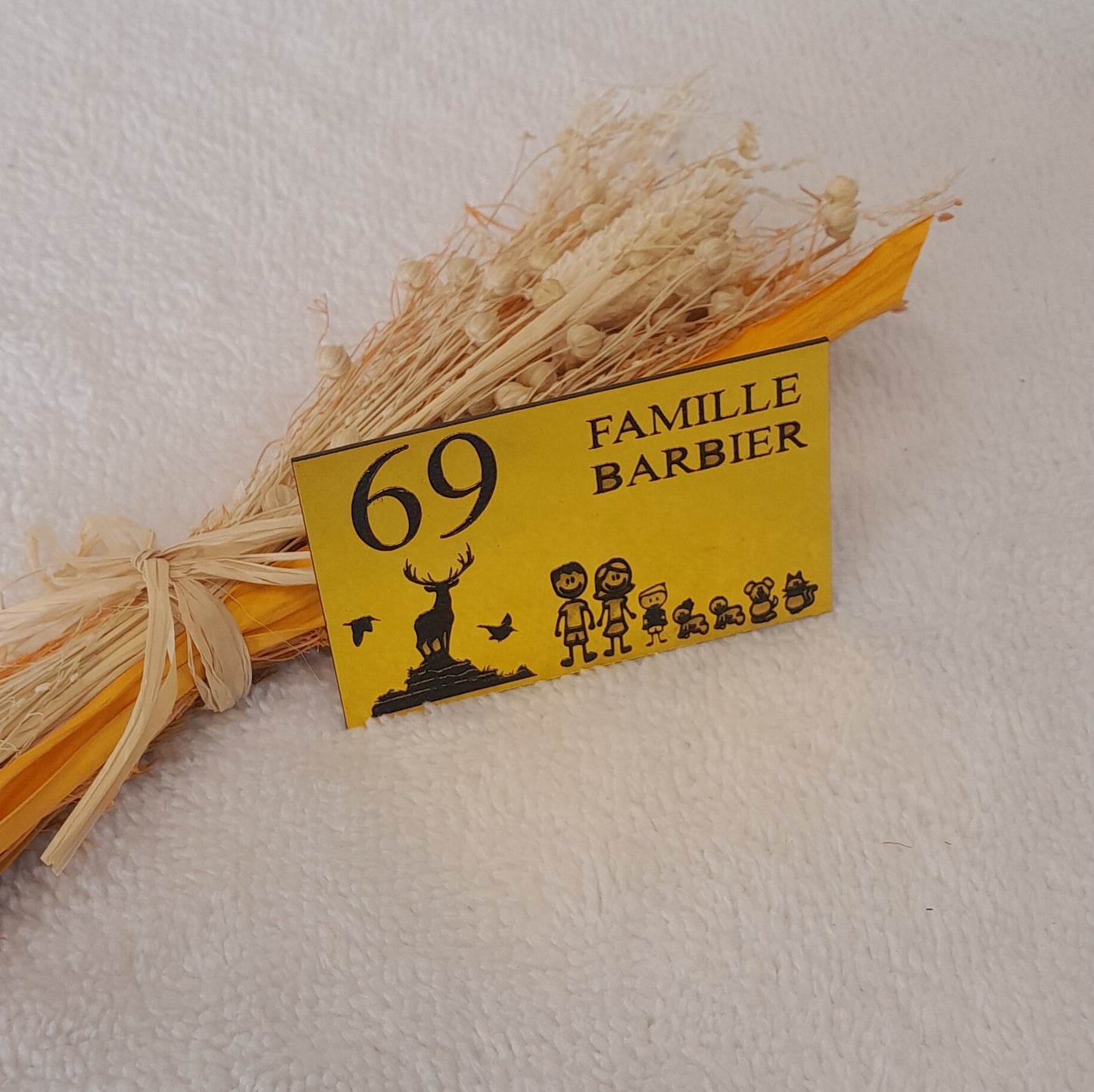 Plaque de boîte aux lettres personnalisable