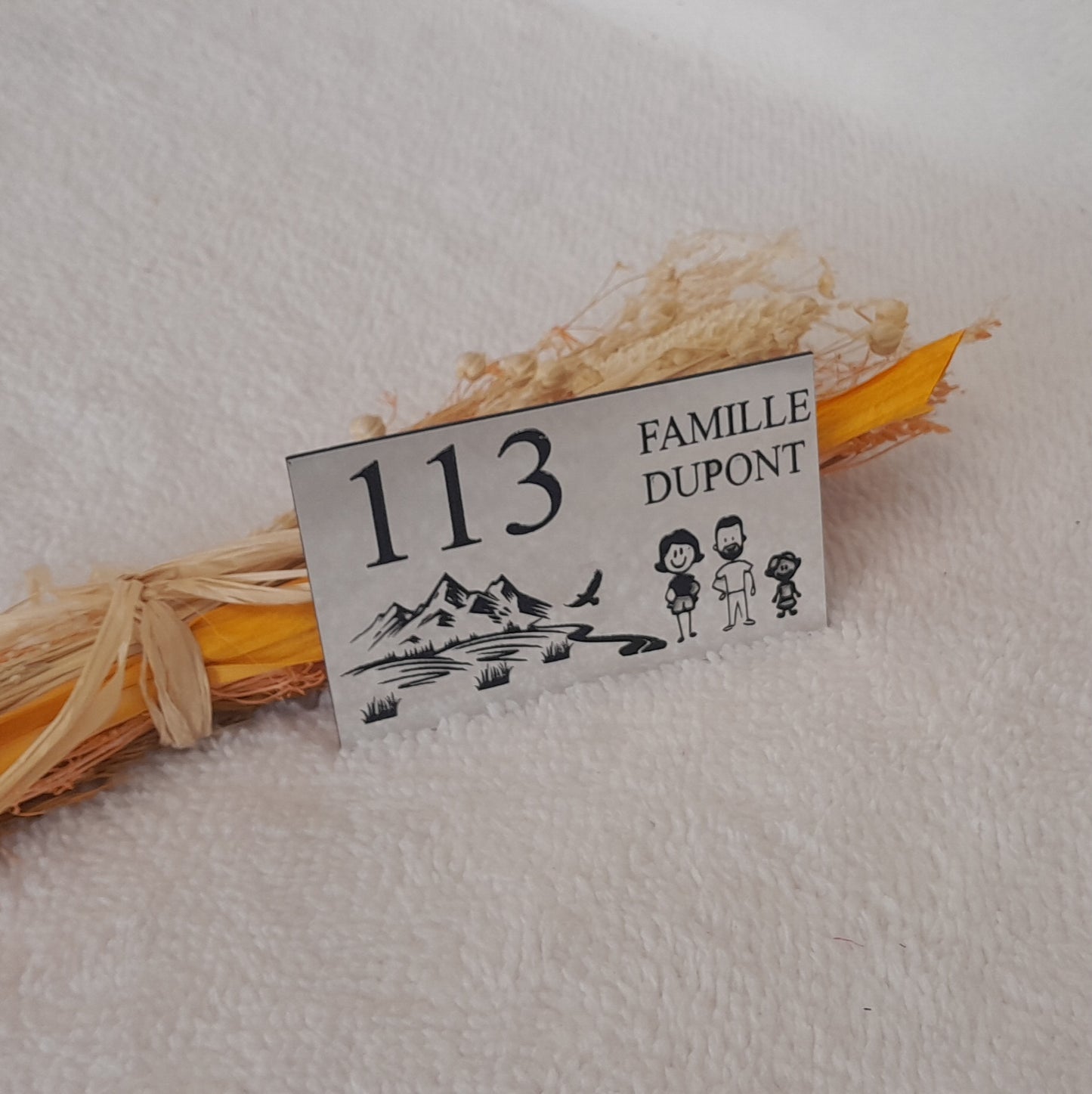 Plaque de boîte aux lettres personnalisable