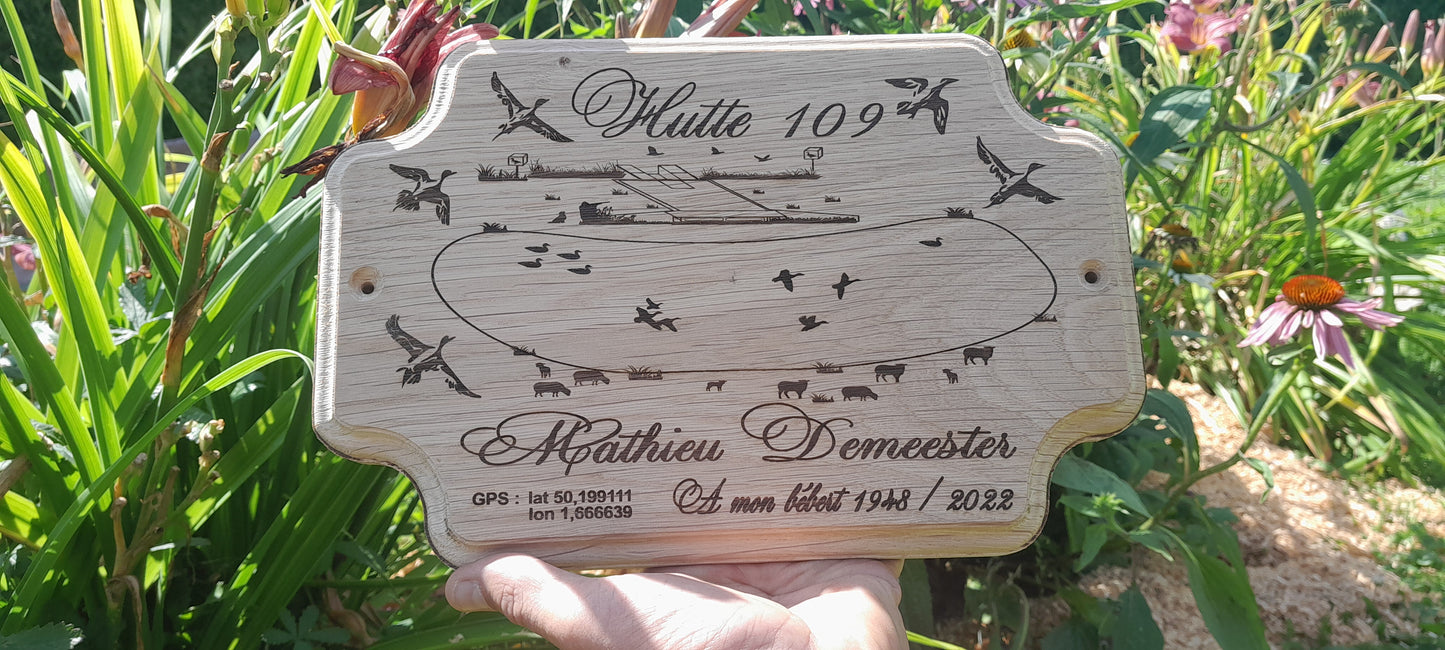 Plaques en chêne