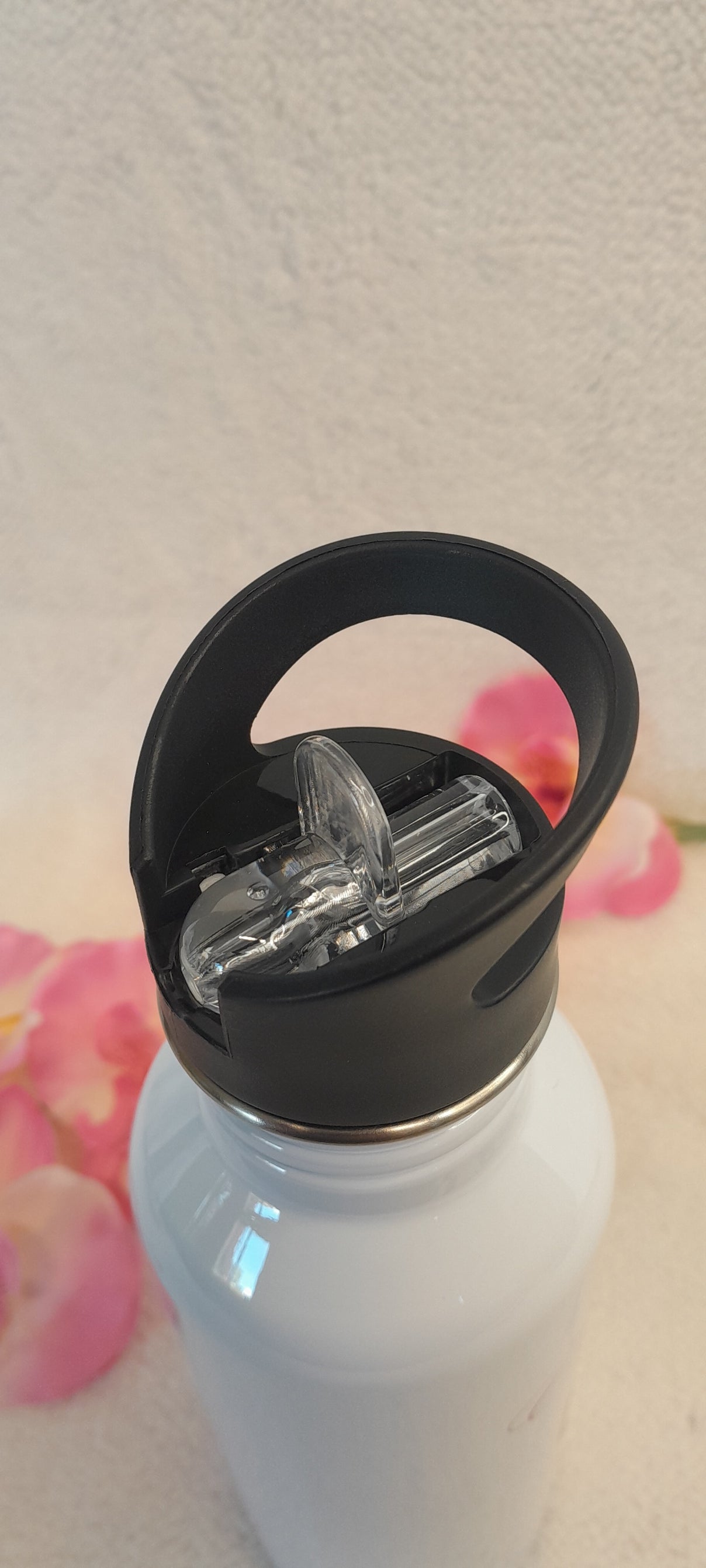 Gourde en acier inoxydable - Collerette