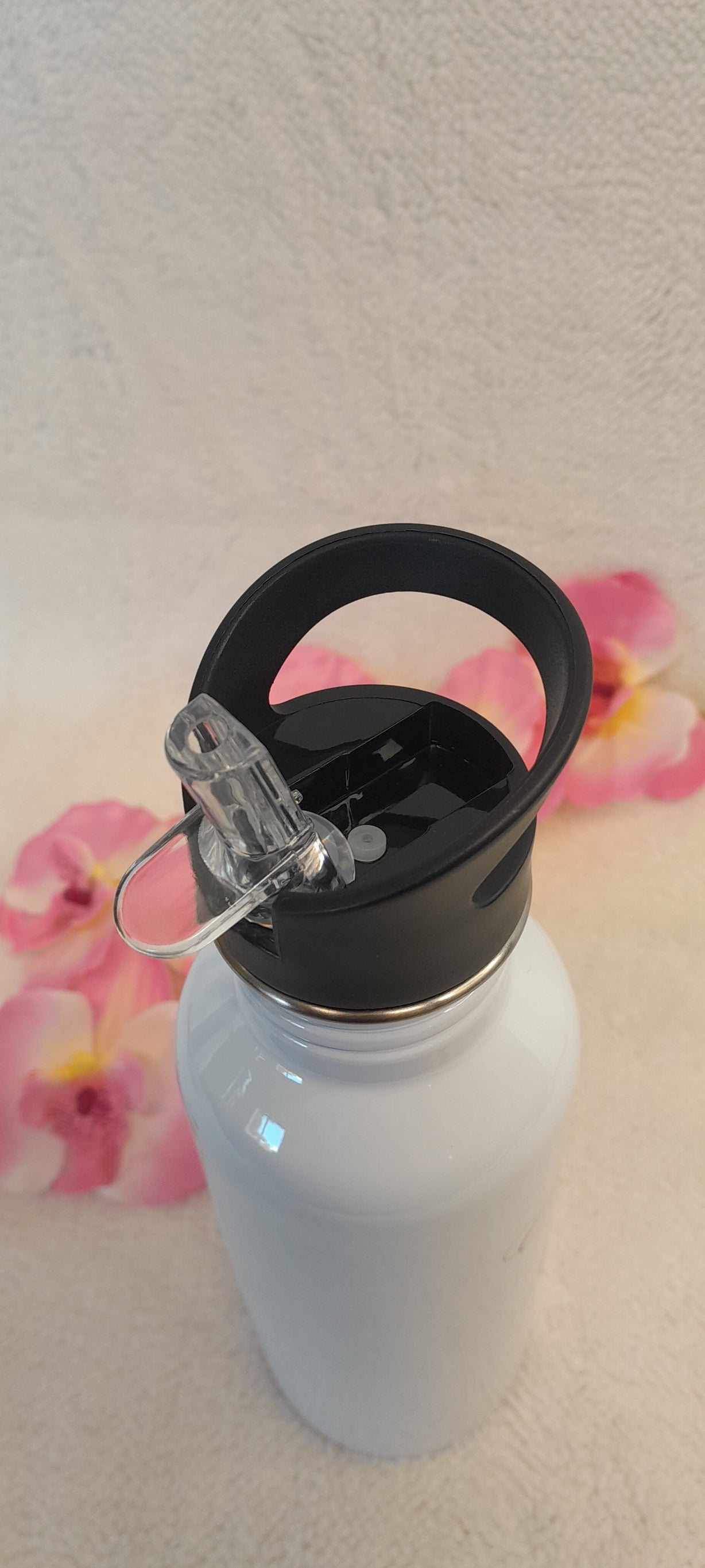 Gourde en acier inoxydable - Collerette